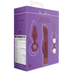  Loveline Coffret de Sextoys pour Elle Darkcherry 3 Accessoires